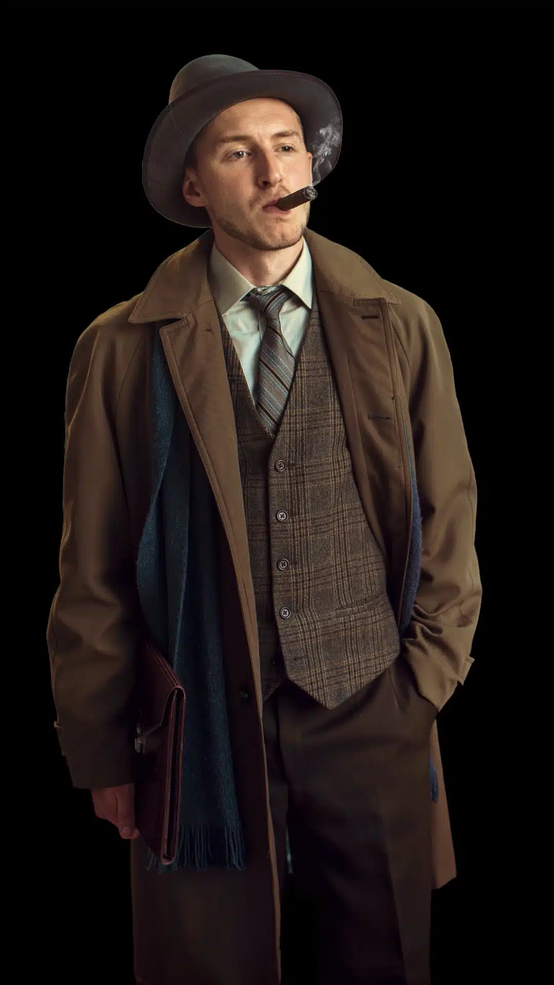 Detective from a murder mystery game by MurderMysteryKit.com
