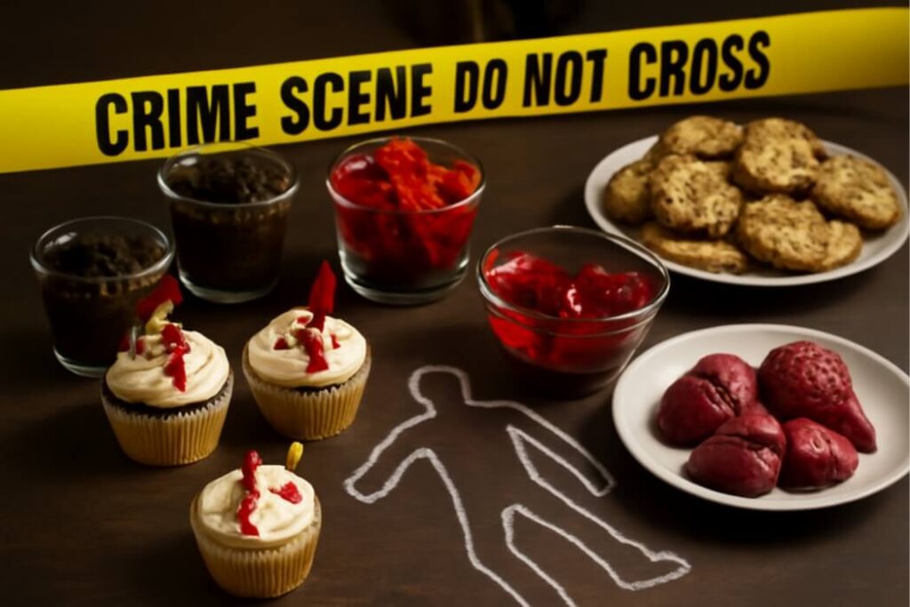 Hoe maak je van je diner een ‘crime scene’ dessertbuffet